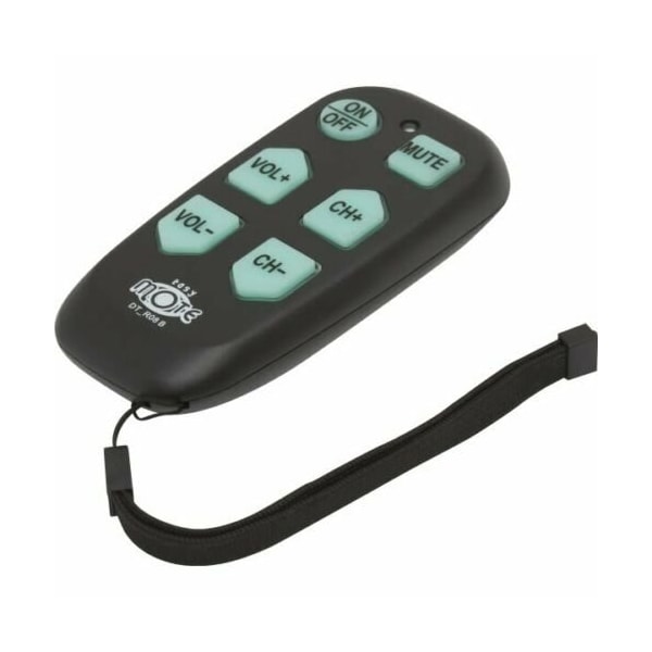 Direct Tech Easy Mote Black Universal TV Remote Pack Of 5 DT-RO8BC-5 - main